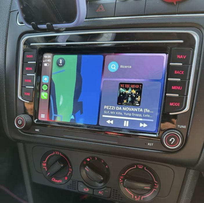 Navigatie Carplay fara fir Bluetooth Volkswagen VW Skoda +camera spate