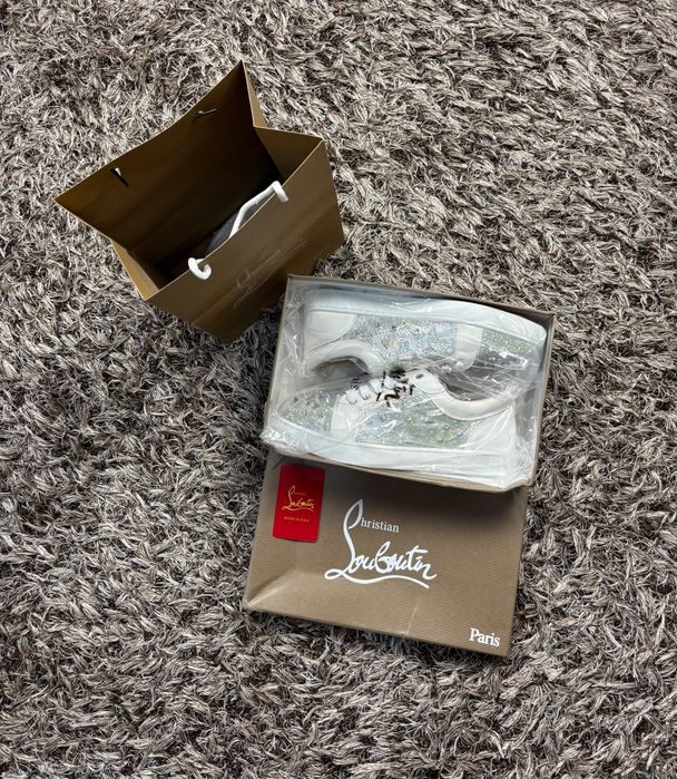 Adidași Christina Louboutin - calitate premium - albi