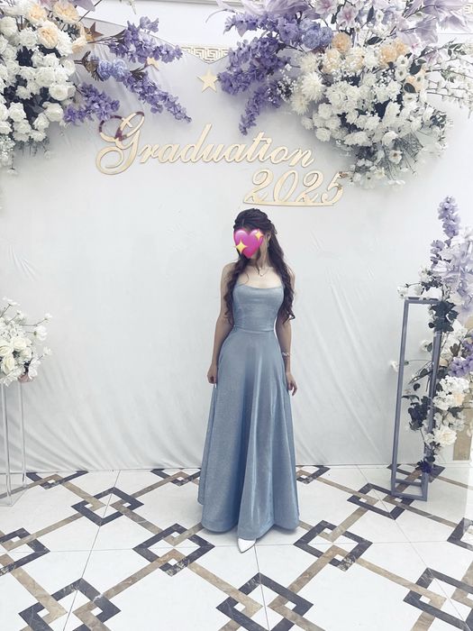 Платье Голубое на выпускной