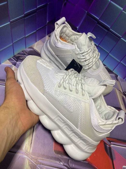 Adidasi Versace Chain White