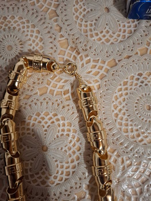 Позлатен мъжки ланец с 14К позлата не променя цвета си