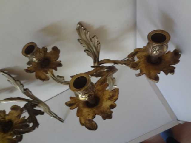 Комлект големи изящни свещници от Виена