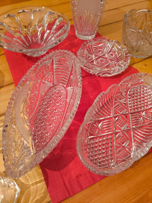 Хрусталь , ладья , вазы  СССР , стаканы , рюмки