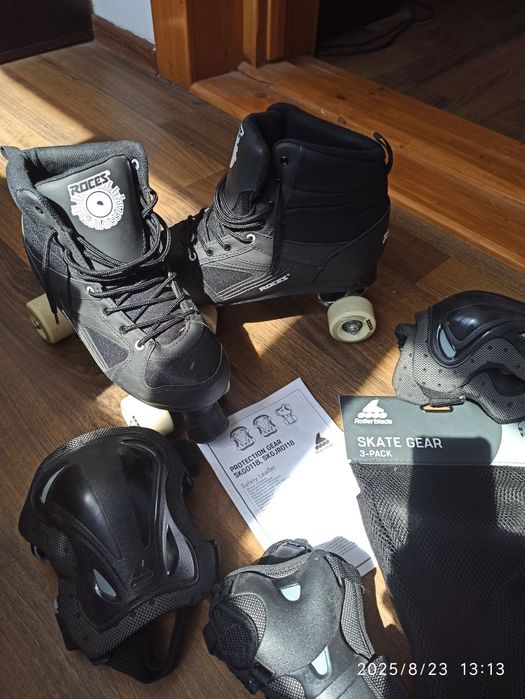 Patine rotile ROCES KOLOSSAL Adult Clasic Skates 43 noi Set Protecție