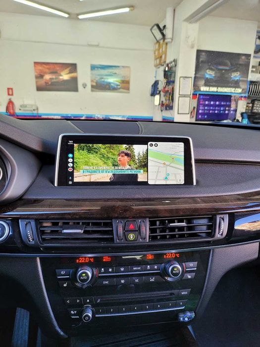 Навигация Android 14 8-ядрен 8GB RAM 128GB HDD BMW X5 X6 F15 F16 NBT 2014-2017 +Apple Carplay