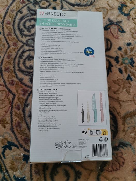 Set 4 cutite de bucătărie