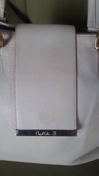 Geantă office, culoare ivoire, Cristhelen B. (Musette)