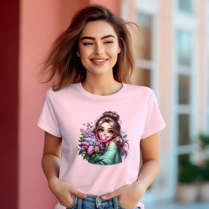 Дамска тениска с цветя, Пролетни модели, Цветя