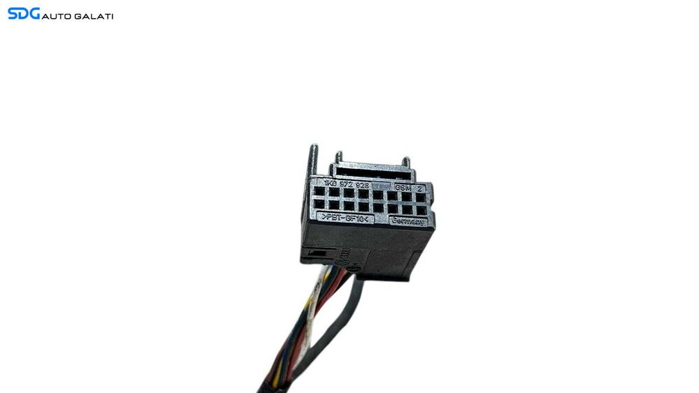 Oglinda Stanga Electrica Volkswagen Tiguan ST 2009 - 2013 (Plastic Fisurat) Culoare Albastră Cod 5N2 857 501 R [L5698]