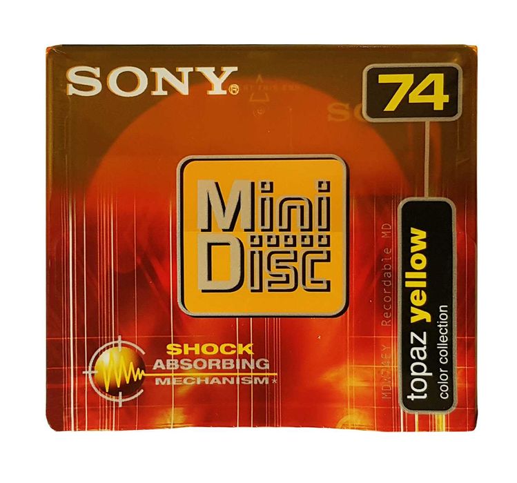 Minidisc SONY Topaz Yellow – 74 min | Nou, sigilat