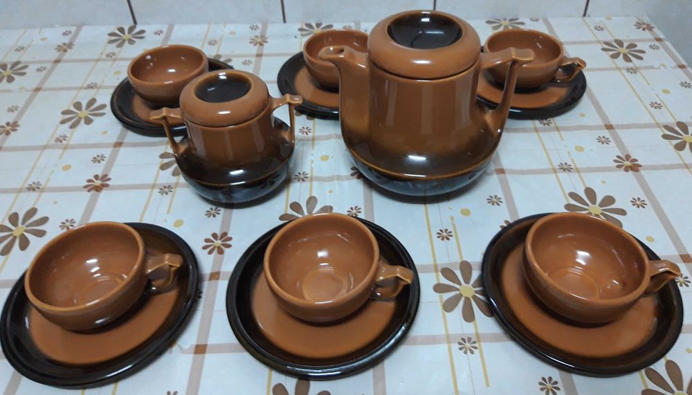 Set serviciu cafea rustic