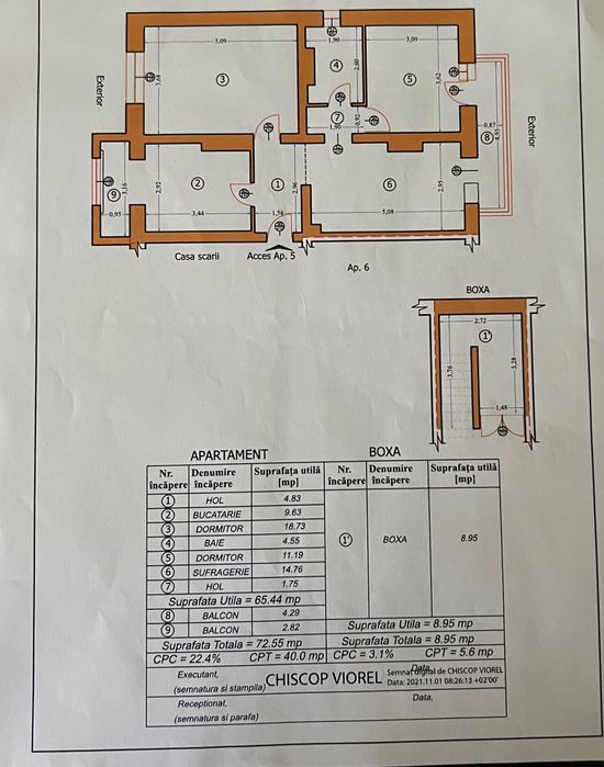 APARTAMENT DE VÂNZARE – Comuna Răcăciuni, Zona Centrală