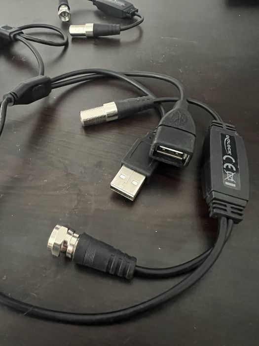 Pachet 3 Cabluri Audio-Video: Cablu RCA Stereo + 2 Adaptoare Delock USB-Coaxial
