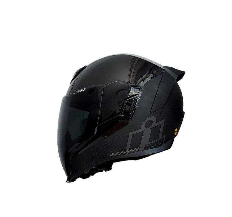 Каска ICON AirFlite MIPS Stealth + Прозрачен визьор