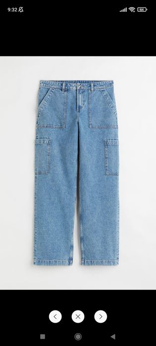 Cargo jeans denim dama