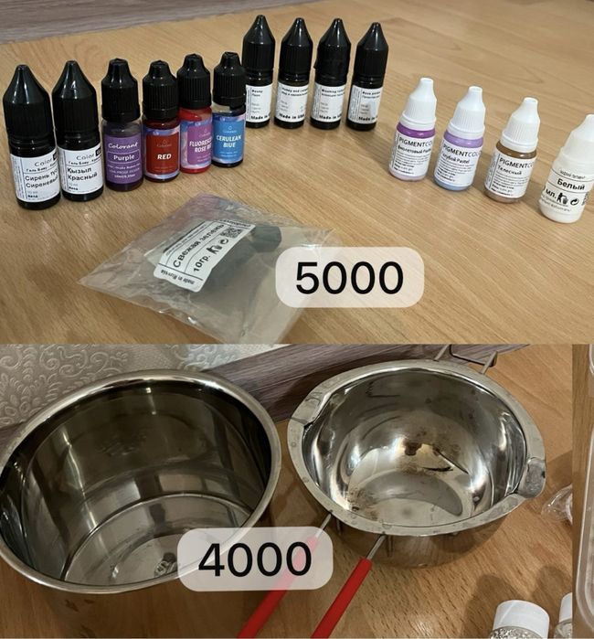 Молд для гипса, свечей, красители