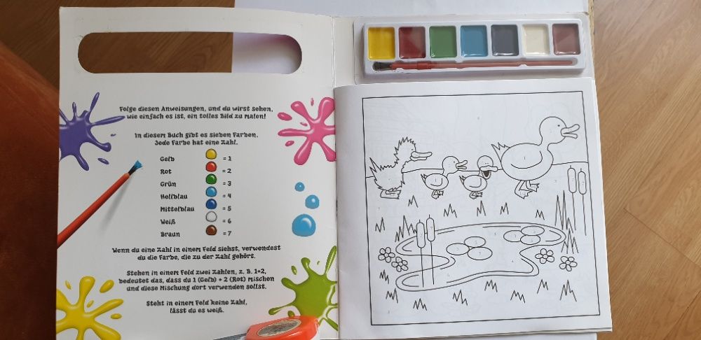 Carte de colorat pe numere