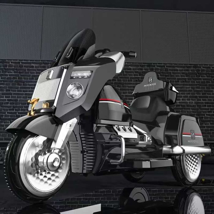 Motocicleta electrica Chopper Royce 2x 40W 12V cu telecomanda Black
