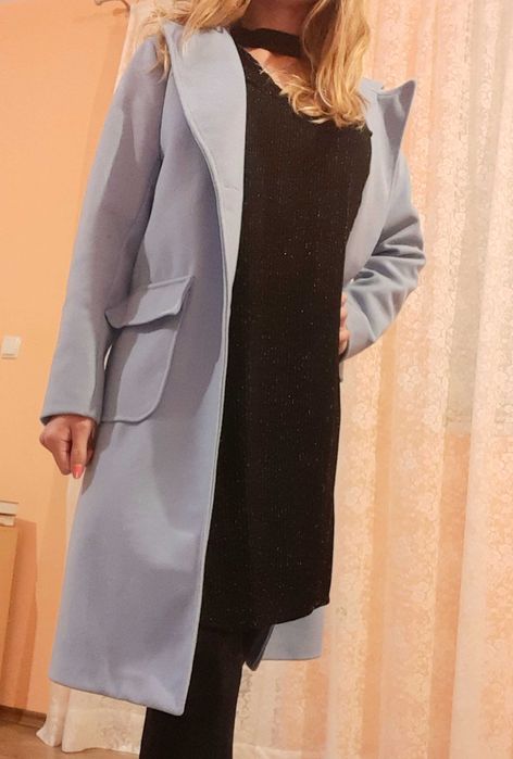 Дамско палто синьо
