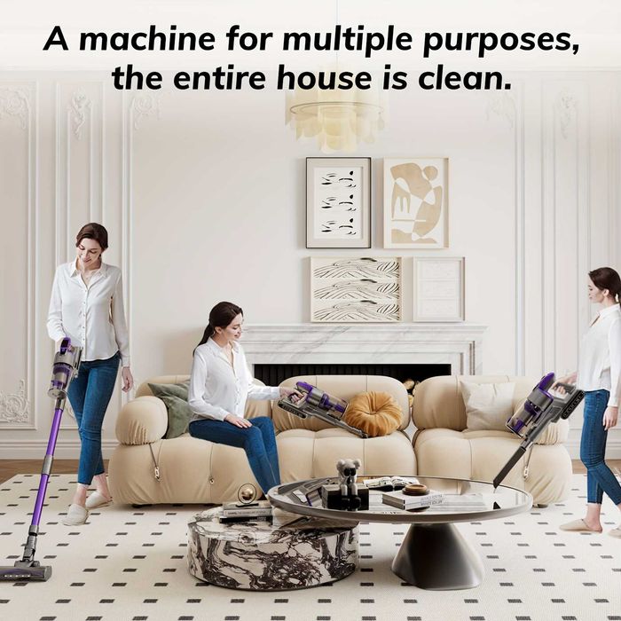 Безжична Вертикална Прахосмукачка Yanhama H5 650W 75000Pa 4-в-1 70 Мин