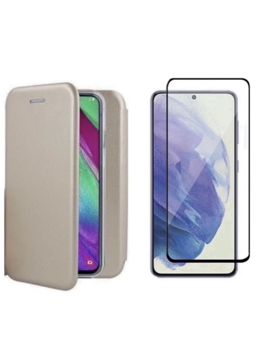 Samsung A15/A05S/A35/A55/A16/A17/A26 Husa Flip Case + Folie Sticla Sil