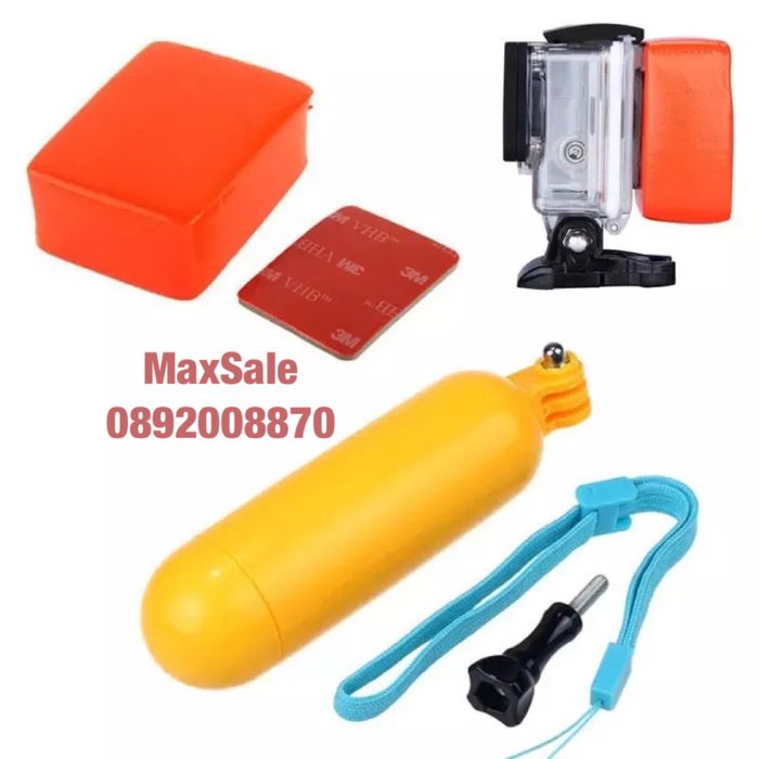 Комплект стойки за екшън камери блокче лента за глава стик gopro