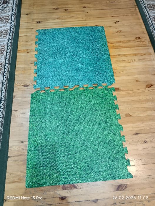 Коврик из пазлов новый 12 штук