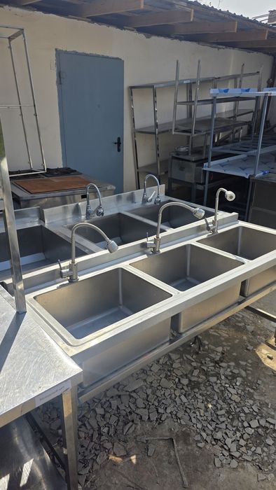 Нержавейки столы стелажи и мойки разные