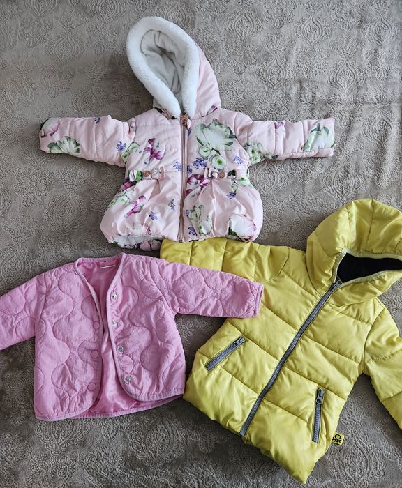 Якета 9-12мес.,  р-р 74. Запазени, без забележки. Като нови.