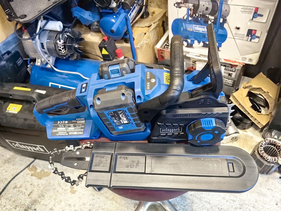 Продавам акумулаторна резачка Scheppach BCHS350-20Li PROS DUO и Schepp
