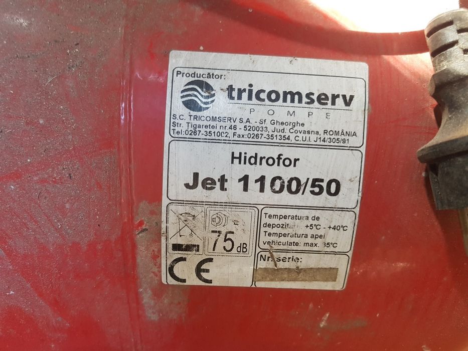 Hidrofor 50 l, pompă deapa pentru casă sau grădină