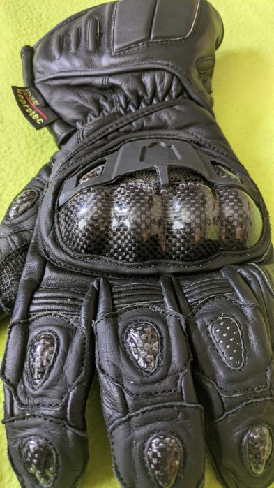 Мъжки кожени мото ръкавици, размер L, с вентилация,  като нови