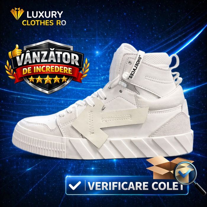 Adidasi OFF-White Court High Full Box