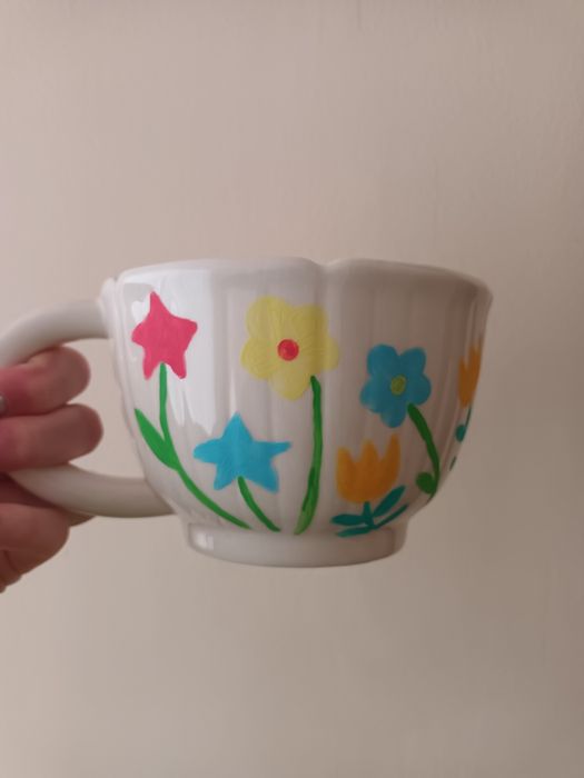 НОВА чаша с декорация ръчна изработка, Спиди/лично предаване