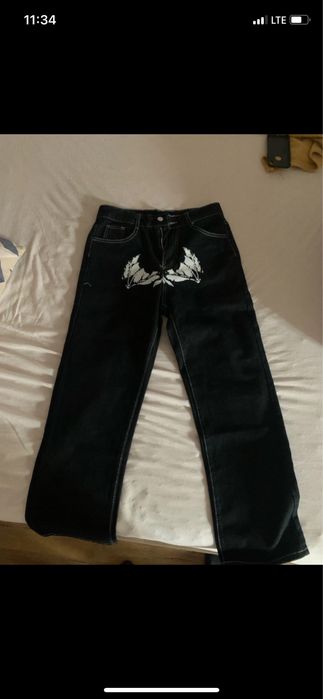 Blugi American high street hip-hop loose