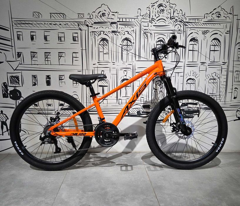 Горный Велосипед AXIS 24 NZ 100 pro. Подростковый. Скоростной байк MTB