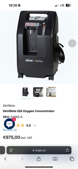 Kislorodni aparat oxygen concentrator