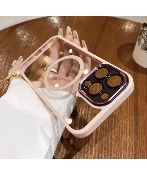 Iphone 16 17 / PRO / PLUS / PRO MAX - Husa Magsafe Hybrid Lucioasa