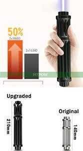 Най-Мощен Син Лазер Запалка Пали Клечка ГориБалон 50000mW 2х18650 21СМ