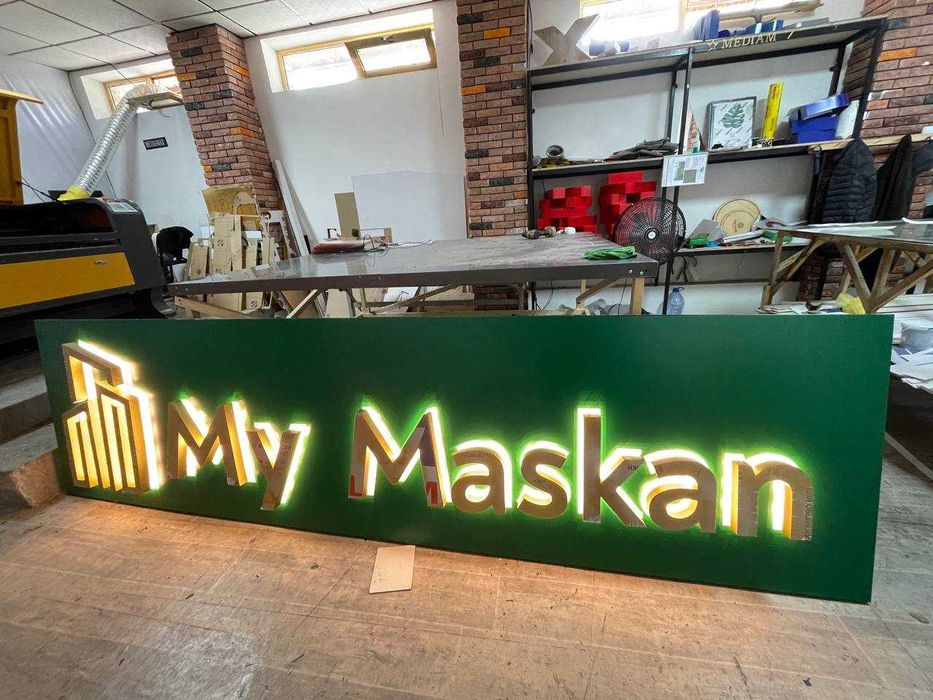 Reklama xizmati. Ташки реклама, Указател, Наружная реклама, стенд, 3D