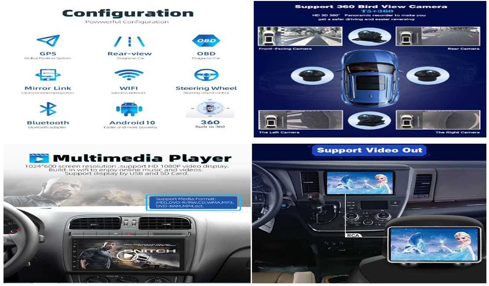 Navigatie UNIVERSALA Android 12, ecran 7 inch/ 2G + 32G, CarPlay