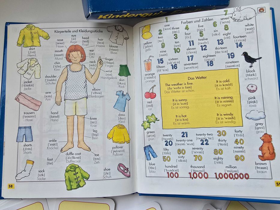 Joc test pentru copii din germana în engleza