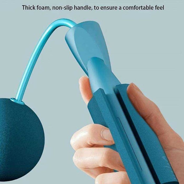 Coarda de sarit fara fir cu greutati antiderapanta usor de utilizat