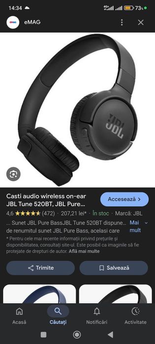 Schimb căști wireless jbl