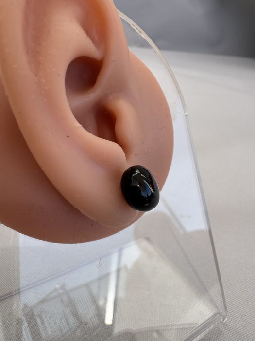 Cercei din aur si onix