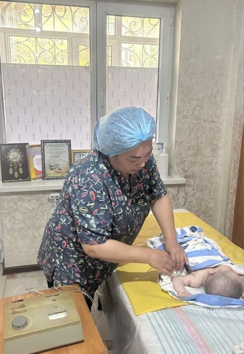 Детский( сәбилер) массаж емі, электрофорез парафин