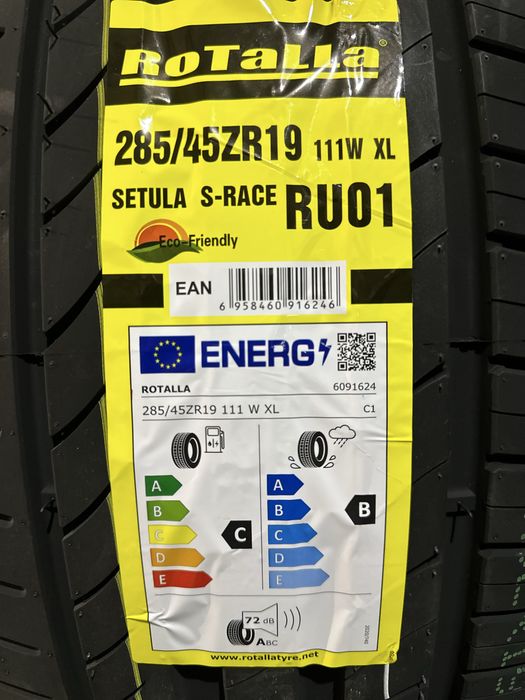 Нови летни гуми ROTALLA SETULA S-RACE RU01 285/45R19 111W XL БОРД 2854519