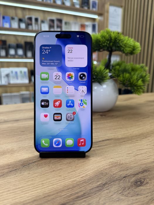 ‼️iPhone 16 Pro Max 256Gb Black - Sanatate bat.98% - Varianta E-Sim -  Garantie 12 luni