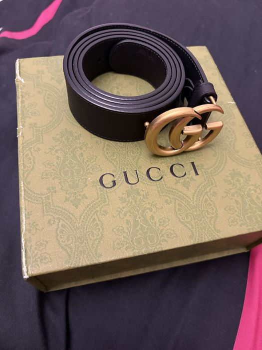 Оригинален кожен колан Gucci GG Marmont с кутия
