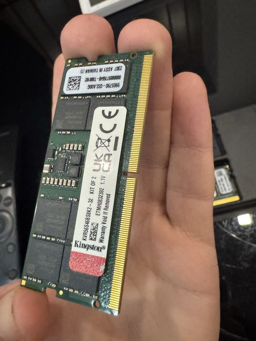 Kit Memorie RAM laptop Kingston 32GB (16x2) DDR5 5600MHz